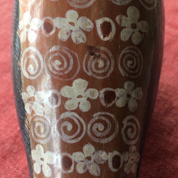 Mexican folk art pottery bird signed - Picture 6 of 9